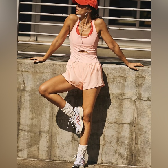 FP Movement by Free People Pants - FP MOVEMENT Righteous Runsie NWT Pastel Peach